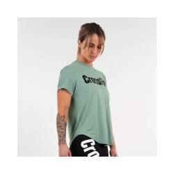 Woman T-Shirt CrossFit Northern Spirit epaulet - green