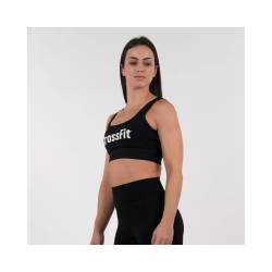 Damen CrossFit lambdi BH mittlere Unterstützung Northern Spirit - schwarz