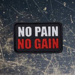Nášivka se suchým zipem No Pain No Gain