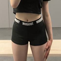 Damen-Sportshorts WORKOUT - schwarz