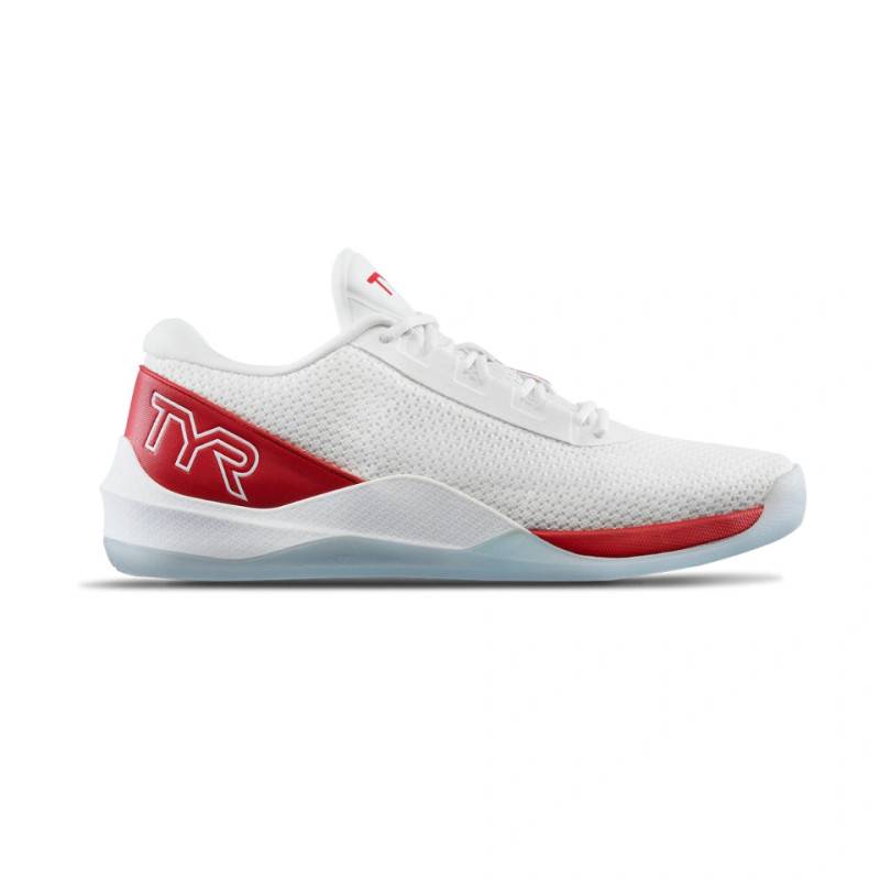 Scarpe TYR DZ1 Drop Zero Barefoot Strap – Bianco, Taglia 42 2/3, Suola Ultrasottile, Piede Largo, Cinghie Regolabili, Per Allenamento