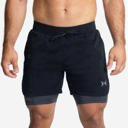 Man Shorts Picsil Premium 2 v 1 compression NEW - black