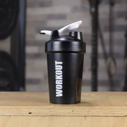 Shaker WORKOUT 400 ml - schwarz