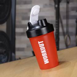 Shaker WORKOUT 400 ml - rosso