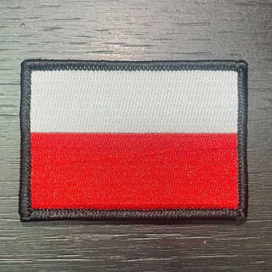 Nášivka polské vlajky se suchým zipem 7 x 5 cm