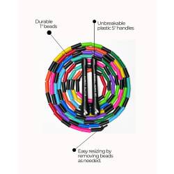 Elite Beaded Jump Rope Do hard things - Rainbow