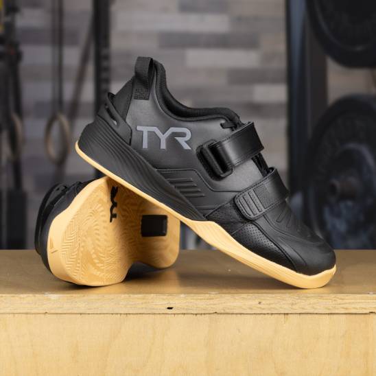 Gewichtheberschuhe TYR L-2 Lifter - schwarzer Gummi