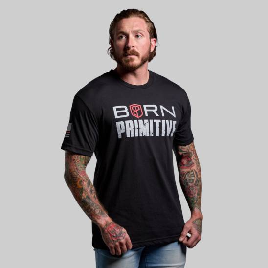 Herren-T-Shirt born Primitive Brand Tee - schwarz