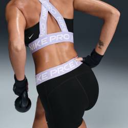 Dámské funkční šortky Nike Pro černé fialové