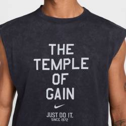 Mens Nike Temple sleeveless t-shirt black