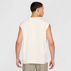 Mens sleeveless T-shirt Nike Temple - white