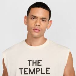 Mens sleeveless T-shirt Nike Temple - white