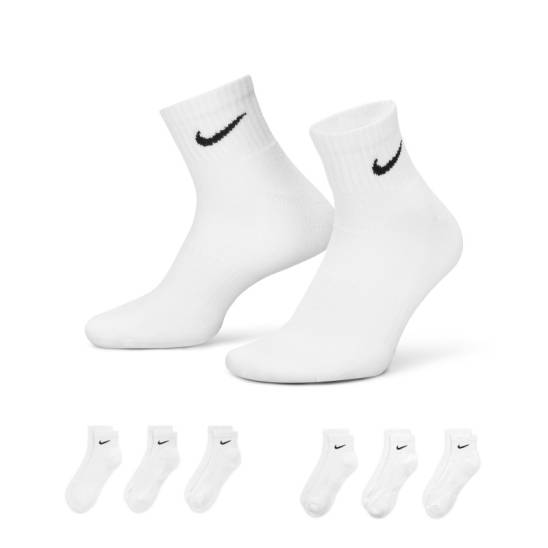 Nike Everyday Cushioned Socken - 6 Paar - Weiß