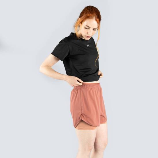 Top Tech Move Crop Donna - Nero