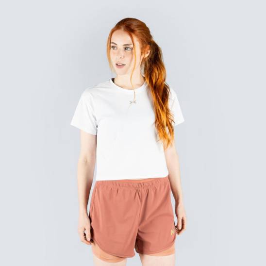 Top Tech Move Crop Donna - Bianco