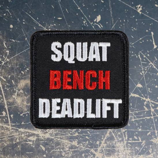 Nášivka Squat Bench Deadlift - 6x6 cm