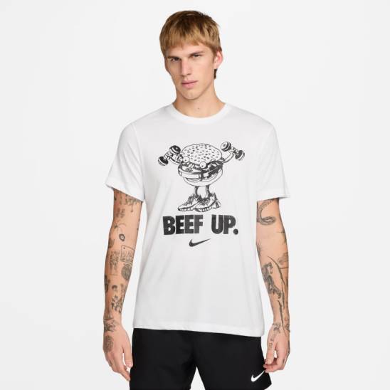 Pánské tričko Nike - beef up - white