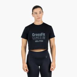 Dámské crop tričko CrossFit Games 25 - černé