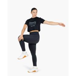 Dámské crop tričko CrossFit Games 25 - černé