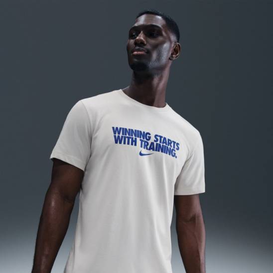 Pánské tričko Nike - winning starts with training - blue