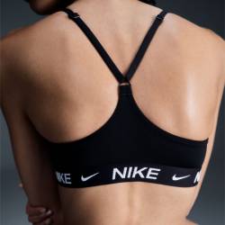 Woman Bra Nike Nike Indy Light Support - black/white