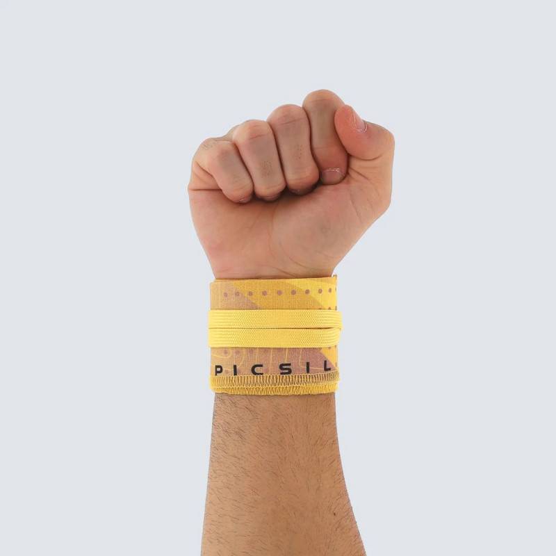 Zpevňovače zápěstí Picsil bavlna - zlaté