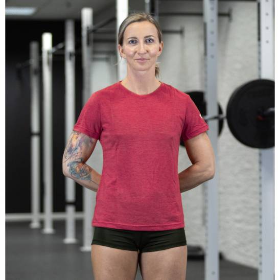Dámské sportovní tričko WORKOUT - červené