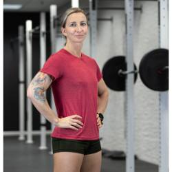 Dámské sportovní tričko WORKOUT - červené