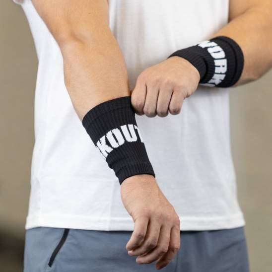 Schweißband WORKOUT 2.0 - schwarz