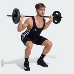 Pánský vzpěračský - powerlifterský dres adidas černý