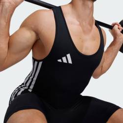 Pánský vzpěračský - powerlifterský dres adidas černý