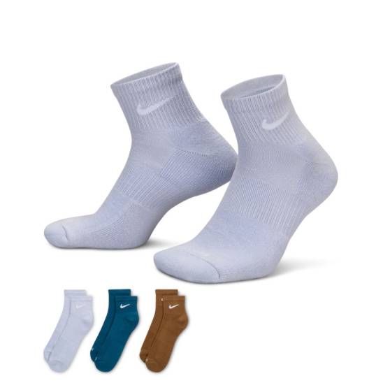 Ponožky Nike Everyday Plus Ankle - 3 páry Ghost Moss Wood