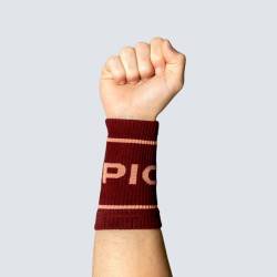 Potítka Long Sports Wristbands - burgundy