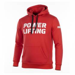 Pánská mikina Powerlifting eco fleece - červená