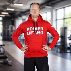 Pánská mikina Powerlifting eco fleece - červená