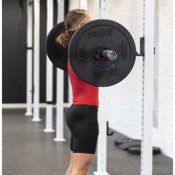 Vzpěračský dres WORKOUT 2.0 profi unisex - red/black