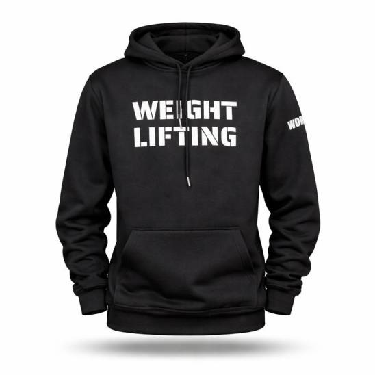 Herren Sweatshirt Weightlifting eco fleece - schwarz