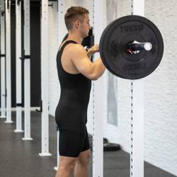 Vzpěračský dres WORKOUT 2.0 classic unisex - černý