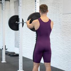 Vzpěračský dres WORKOUT 2.0 classic unisex - burgundy