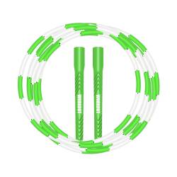 Korálkové švihadlo WORKOUT - nastavitelné - zelené