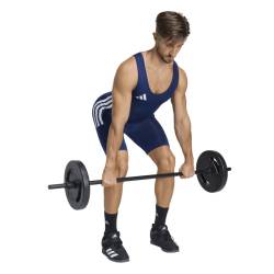 Pánský vzpěračský - powerlifterský dres adidas modrý