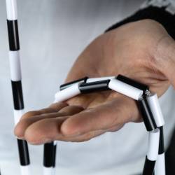 Korálkové švihadlo WORKOUT - nastavitelné - černé