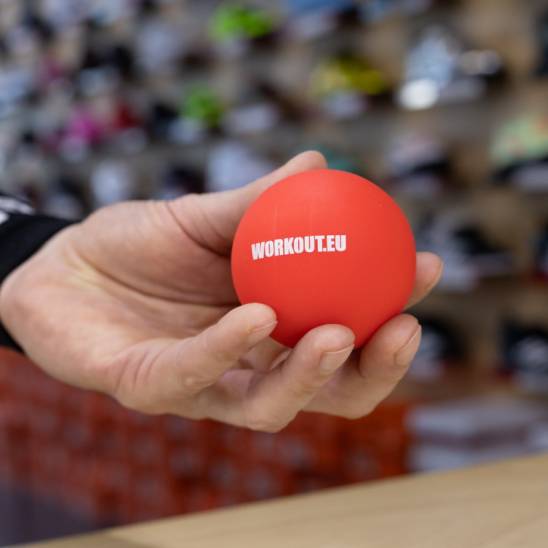 Masážní míček Lacrosse ball WORKOUT - červený