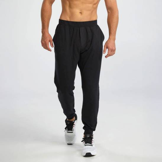Mens TYR Midweight Terry A.M. Sweatpants - black