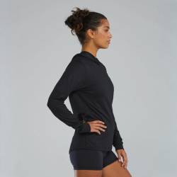 Damen-Kapuzenpullover TYR SLS Tech Performance - schwarz