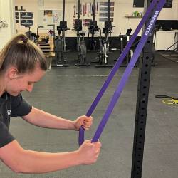 Odporová guma WORKOUT fialová - 29 kg