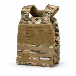 Zátěžová taktická plátová vesta WORKOUT - Camo