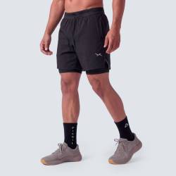 Pantaloncini da uomo Picsil 2in1 Performance SS26 - nero