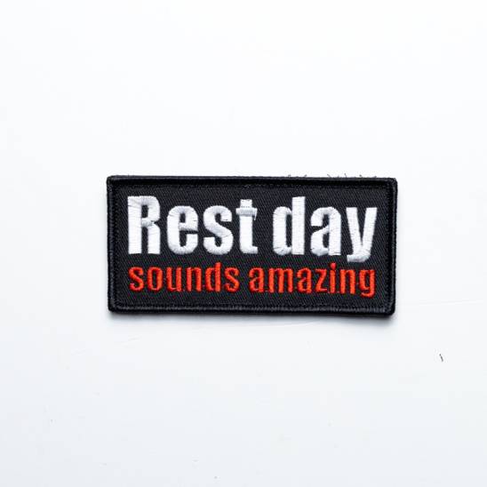 Rest day sounds amazing - toppa in velcro