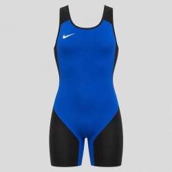 Canotta per il sollevamento pesi Nike blu/nero